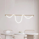 Modern Axyaa Line Pendant Chandelier LED Hanging Light for Dining Room Ceilings