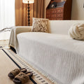 Axyaa Chenille Sofa Cover: Premium Line, All Season Protection, Anti Cat Scratch