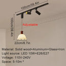 Axyaa Ceiling Track Lamp: 360° Rotation Chandelier Pendent Light for Dining Table