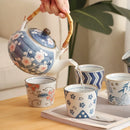 Axyaa Hand-painted Ceramic Coffee Mug, Wide Mouth Tea Cup, 200ML