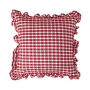 Axyaa Fringed Coffee Black Yellow Green Cotton Cushion Cover 45x45cm Home Decor