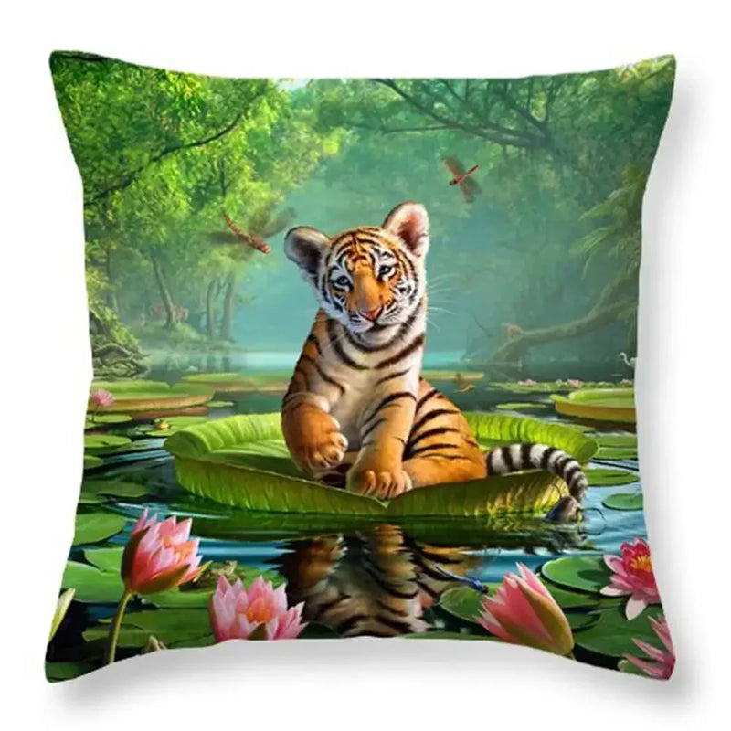 Ocean Animal Cushion Cover by Axyaa: Soft, Fashionable Home Decor Pillowcase 45*45cm