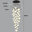 Axyaa Modern LED Staircase Chandeliers for Living Room - Indoor Hanging Light