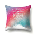 Axyaa Christmas Santa Claus Print Pillow Cover 45X45CM