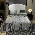 Axyaa Embroidered Washed Silk Ice Silk Tencel Summer Quilt - Fade-Resistant, Cool