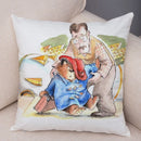 Axyaa Cartoon Bear Cushion Cover - Cute Animal Pillowcase for Sofa and Children's Room