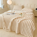 Axyaa Faux Rabbit Fur Throw Blanket: Soft, Fluffy, and Warm Solid Color Plush Blanket