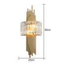 Axyaa Modern Luxury Crystal Wall Lamp for Living Room TV Bedroom Night Lighting