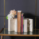 Axyaa Abstract Man Face Vase Book Stand & Desktop Storage Rack