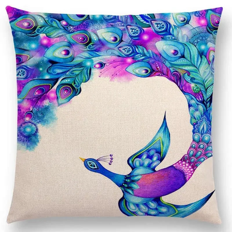 Cute Cat Moon Night Wonderland Witch Halloween Dance Pillow Cover by Axyaa