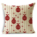 Axyaa Merry Christmas Linen Pillowcase Cushion Cover 45x45cm