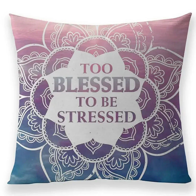 Axyaa Bohemian Mandala Pillow Case - 45*45 cm - Linen Pillowcases