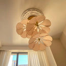 Axyaa Linen Pendant Light Chandelier Stairs Hanging Lamp Suspend Light