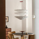 Axyaa Scandinavian Tyvek Pendant Lamp: Nordic Chandelier for Home Decor