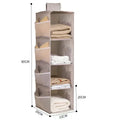 Axyaa Multi-layer Folding Hanging Storage Organizer for Bras, Underwear, Socks, and Clothes