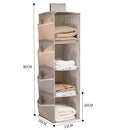 Axyaa Multi-layer Folding Hanging Storage Organizer for Bras, Underwear, Socks, and Clothes