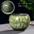 Axyaa 150ml Kiln Ceramic Teacups Set for Kung Fu Style Coffee and Tea