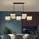 Axyaa Crystal Chandelier Stair Pendant Living Room Interior Lighting