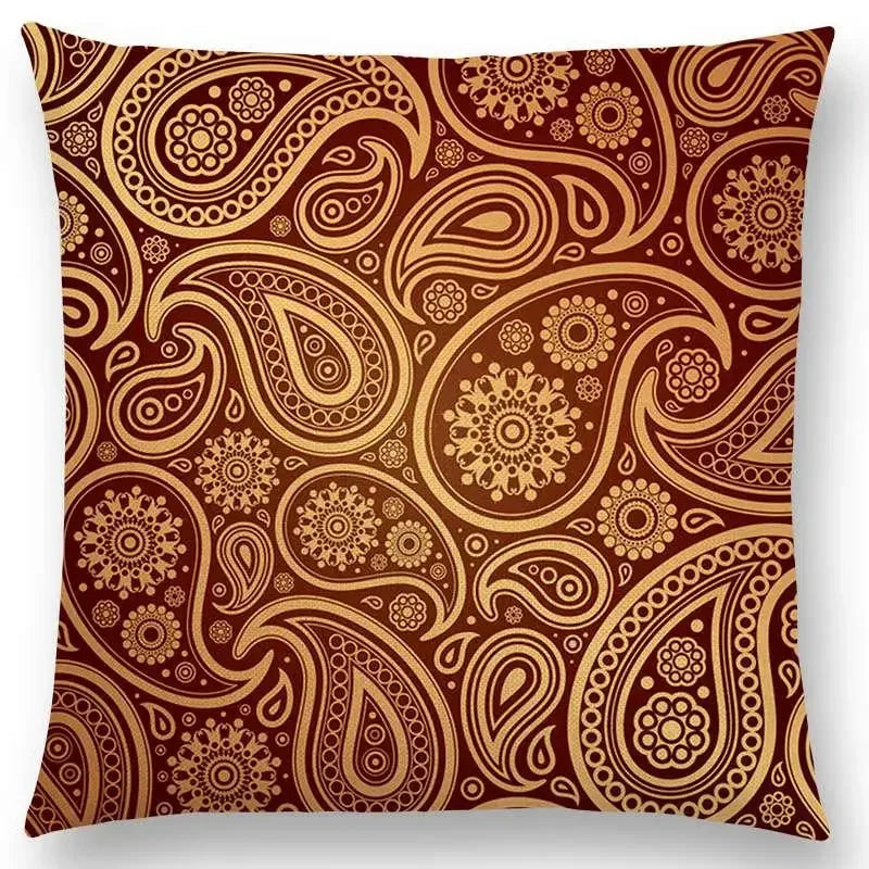 Axyaa Boho Paisley Floral Navajo Geometric Fantasy Pillowcase Suite.