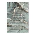 Axyaa Ayat Al Kursi Quran Calligraphy Art Abstract Canvas Poster Green Gold