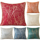 Axyaa European Jacquard Throw Pillow Cover 45X45 Polyester Elegant Home Decor