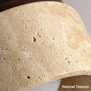 Axyaa Yellow Travertine Ceiling Light: Japanese Wabi-sabi Style for Elegant Decoration