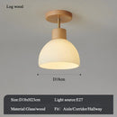 Axyaa Striped Glass LED Chandelier: Nordic Style Ceiling Light for Home Decor