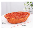 Axyaa Wicker Serving Baskets: Handwoven Multicolor Fruit Bread Vegetable Basket (8 Styles)