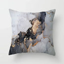 Axyaa Marble Ocean Sea Pattern Polyester Throw Pillow Cover - Home Sofa Decor