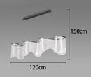 Axyaa LED Staircase Chandeliers Modern Pendant Light for Living Room