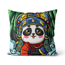 Axyaa Panda Print Cushion Cover - Super Soft Chinese Style Pillowcase - Home Decor Pillow