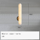 Axyaa Marble Copper Wall Sconce for Bedroom Parlor & Bathroom