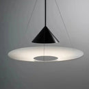 Axyaa Minimalist Nordic LED Acrylic Disc Pendant Light for Artistic Living Room and Dining Room