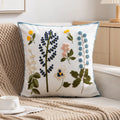 Axyaa Embroidered Floral Pillowcase Set - Soft Cotton Cushion Covers