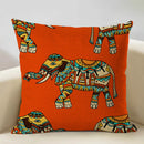 Axyaa Geometric Linen Cushion Cover 45x45CM for Home Sofa Car Decor