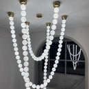 Elegant Glass Gold Pendant Light by Axyaa for Living Room Staircase Foyer