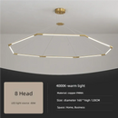 Axyaa Modern Double Row LED Chandelier for Office Meeting Room and Front Desk