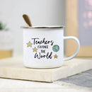 Teacher Enamel Mug by Axyaa - Creative School Water Cup - Perfect Teachers Day Gift
