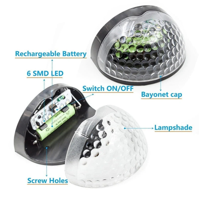 Axyaa Solar LED Outdoor Wall Lamps Waterproof Festoon Light