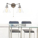 Axyaa Vintage Industrial Wall Light with Pull Chain Switch