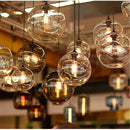 Axya Nordic Stained Glass Pendant Lights LED Colorful Hanging Lamp for Home Decor