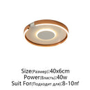 Axyaa Rose Gold Modern LED Ceiling Light Surface Mounted Minimalist Home Lighting