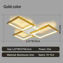 Axyaa Modern Gold/Black LED Chandeliers for Living Room, Bedroom, Study Room