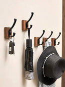 Axyaa Space Aluminum Black Towel Hook: Simple Living Room & Bathroom Storage Hook