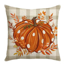 Axyaa Pumpkin Squirrel Print Thanksgiving Pillow Cover 45x45cm Holiday Decor