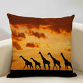 Axyaa African Landscape Art Pillow Case 45x45cm High Quality Linen Cushion Cover