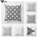 Axyaa Geometric Grey Pillowcase Set