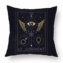 Axyaa Tarot Black Pillowcase 45x45cm for Home Decor and Living Room