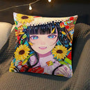 Axyaa Anime Pillow Cover by Chisato Tatumi for Sofa Room Decor and Wedding Gift