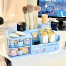 Axyaa Bear Handle Desk Organizer with Drawers and Kawaii Stickers